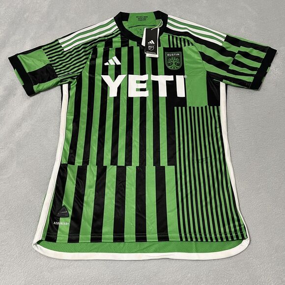 Austin FC Jersey Mens Medium Green Home Kit adidas Authentic MLS Soccer ATX - Picture 1 of 14